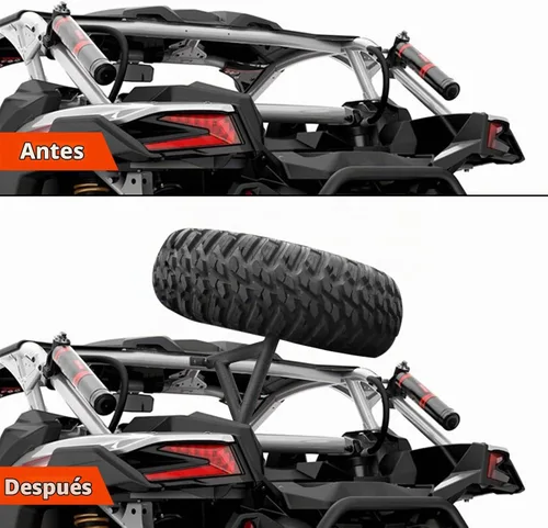 Vista 6 de WeiSen Soporte para neumáticos de repuesto para Can Am Maverick X3 2017