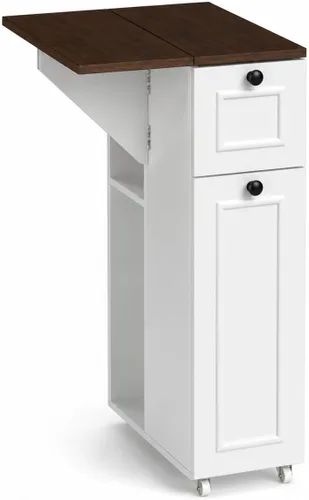 Vista 9 de RASOO Armario de almacenamiento de baño delgado con 4 cajones para espacios
