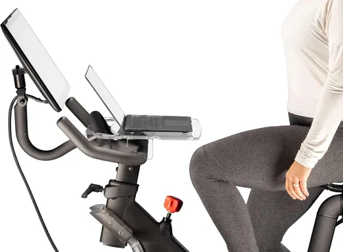 Vista 8 de TFD The Tray3D Compatible con Peloton Bike Gen 3 y Bike+ (ambos modelos), fabricado en los Estados Unidos, soporte para portátil y bandeja