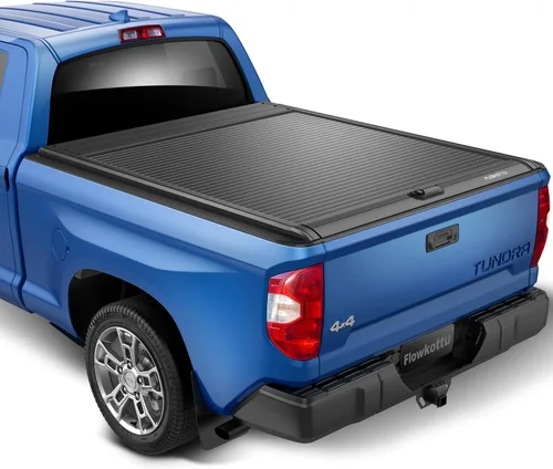 Vista 7 de Flowkottu - Cubierta retráctil Tonneau para caja de camioneta Toyota Tundra 2014-2026