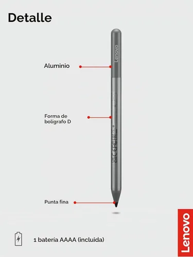 Vista 5 de Lenovo USI Pen 2 Magnetic for Chromebooks, Precision Tilt Feature Stylus Pencil, AAAA Battery, USI 2.0 Compatibility, Perfect for Students