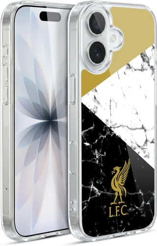 Vista 120 de Oficial LIVERPOOL Football Club 2017/18 Mármol Soft Gel Case para iPhone de Apple 7 Plus/8 PLUS Escudo negro.