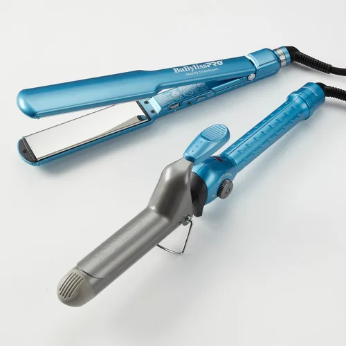 Vista 15 de BabylissPRO Nano Titanium Ultra-Thin Hair Straightener, Professional Flat Iron, 5-Inch Extended Plates for Faster Straightening, for All Hair Types