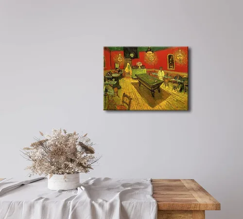 Vista 5 de Wieco Art The Night Cafe in the Place Lamartine in Arles - Lienzo clásico de Van Gogh, famosas pinturas al óleo abstractas, reproducción de obras