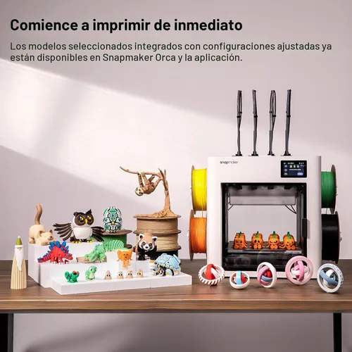 Vista 6 de Snapmaker Impresora 3D U1,Cabezal de 4 herramientas con cambiador