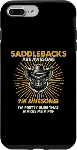 Vista 9 de iPhone 15 Pig Dad Mom Awesome - Funda para sillín de criador de granjeros
