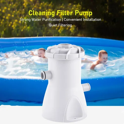 Vista 2 de Bomba de filtro de piscina 30W 800GAL Bomba de filtro de cartucho de filtro de bajo ruido para piscinas, bombas de piscina para piscinas terrestres