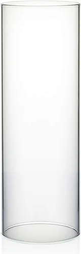 Vista 35 de WGVI Funda para portavelas Hurricane, ancho de 2 pulgadas, altura de 12 pulgadas, portavelas cilíndrico de vidrio transparente, tubo de chimenea