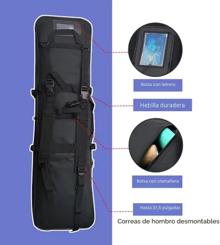 Vista 5 de RUBY.Q Bolsa de 32"/37"/46"/52", estuche portátil para almacenamiento y transporte