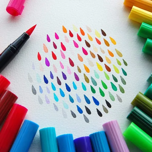 Vista 6 de Tombow Marcadores artísticos de doble pincel (paquete de 10, celebración)