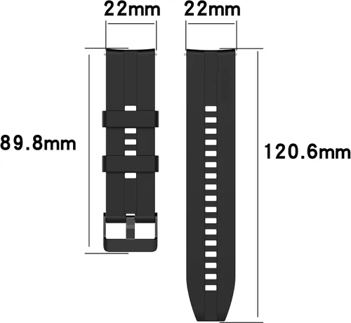 Vista 2 de FitTurn Correa compatible con Wahoo ELEMNT Rival Correas de repuesto de silicona para reloj inteligente Wahoo ELEMNT Rival Running/Multisport