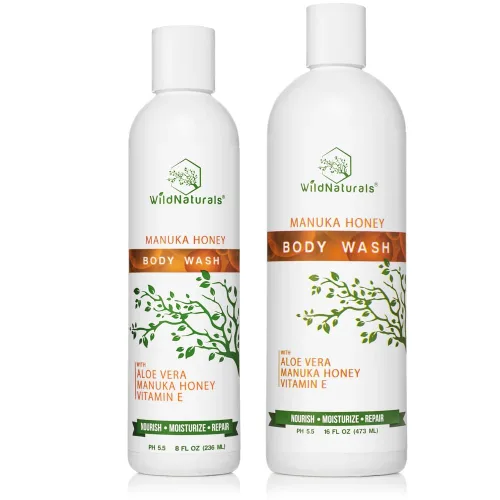 Vista 8 de Jabón corporal exfoliante natural para mujeres, gel de baño orgánico sin sulfato, jabón corporal limpio y vegano para pieles sensibles con aloe