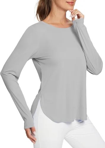 Vista 43 de BALEAF - Camisetas de sol de manga larga para mujer, con FPU 50+, para senderismo, ligeras, de secado rápido, protección contra rayos ultravioleta
