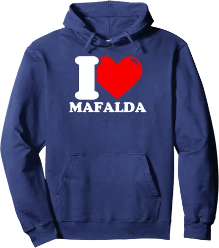 Vista 5 de Sudadera con capucha I Love Mafalda, Negro