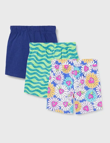 Vista 3 de Tienda Essentials Girls and Toddlers' Knit Jersey Play Shorts (Previously Spotted Zebra), Multipacks