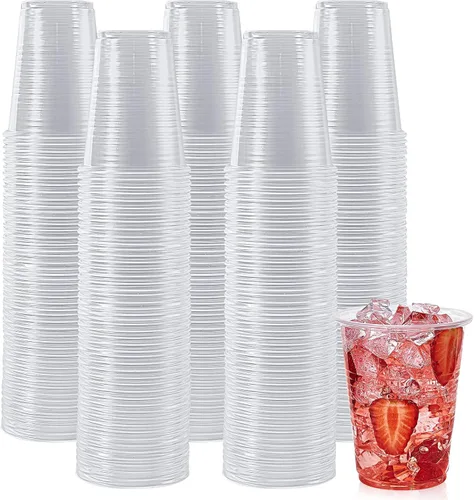 Vista 9 de Lilymicky - 500 unidades de vasos de plástico transparente de 3 onzas, pequeños vasos desechables para el baño, recipientes de enjuague bucal
