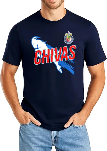 Vista 9 de Icon Sports Official Club Deportivo Guadalajara - Chivas Cotton T-Shirt - Unisex Adult