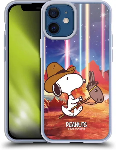 Vista 53 de Head Case Designs Funda de gel con licencia oficial de Peanuts Nebula Cactus Needles Snoopy Space Cowboy [protección de grado militar] compatible