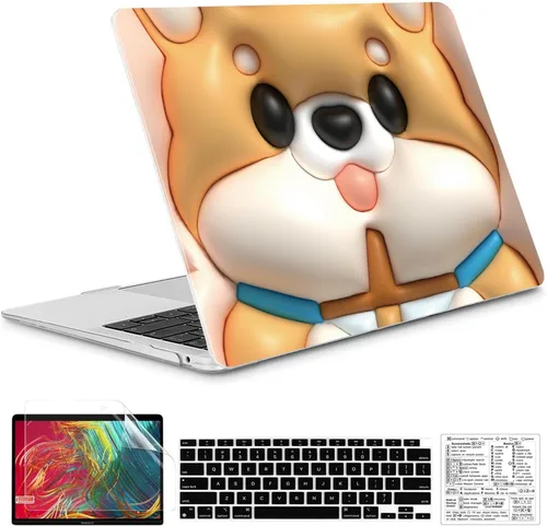 Vista 11 de Funda compatible con MacBook Air de 13 pulgadas 2022, 2021-2018 A2337 M1 A1932 A2179, carcasa de plástico duro duradero, cubierta de teclado