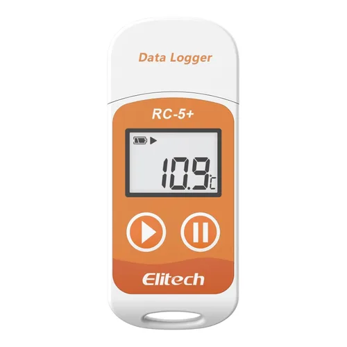 Vista 13 de Elitech RC-5+ Registrador de datos de temperatura USB PDF digital, grabador reutilizable, termómetro para refrigerador, 32000 puntos de alta