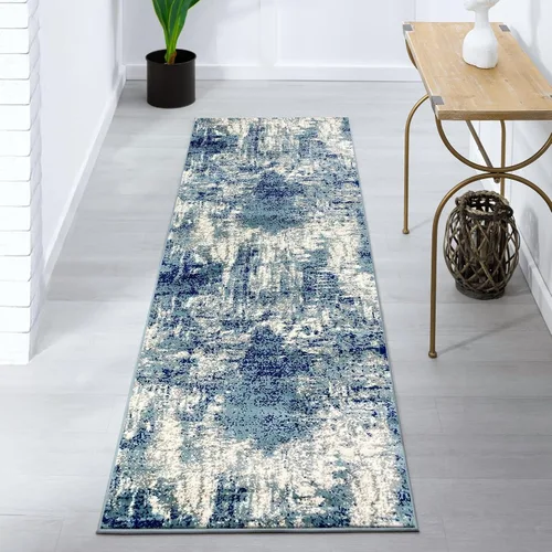 Vista 25 de LUXE WEAVERS Alfombra Artística de Área, Azul Oscuro-Azul Claro 2x3 Artistic, Cozy, Medium Pile