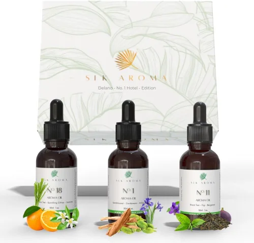 Vista 5 de 1 Hotel (My Way) - Aroma clásico del hotel 1 - Mezcla de nicho de aceites esenciales - Sándalo, madera de cedro, ámbar, almizcle, vetiver - Aceite