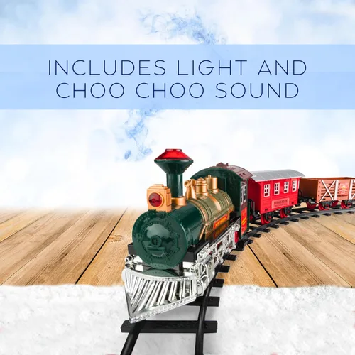Vista 4 de Juego de tren eléctrico para niños de 4 a 8 años Juego de trenes para niños de 4 a 8 años Juegos de trenes a batería con luces y sonidos, motor
