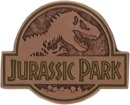 Vista 2 de Bioworld Jurassic Park - Juego de 4 pines esmaltados, Multi colorido