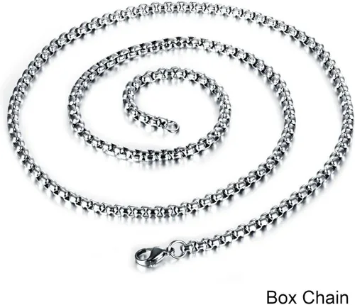 Vista 6 de Collar punk con colgante de llave de número romano para hombre y mujer, cadena de acero inoxidable de 24 pulgadas
