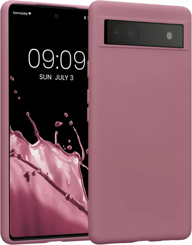 Vista 16 de kwmobile Funda compatible con Google Pixel 6a - Funda protectora delgada de silicona TPU - Arctic Night
