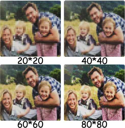 Vista 6 de VAIIEYO Kits de pintura de arte de diamantes personalizados 5D Pintura de arte de diamante Personalización de imagen privada Personalización