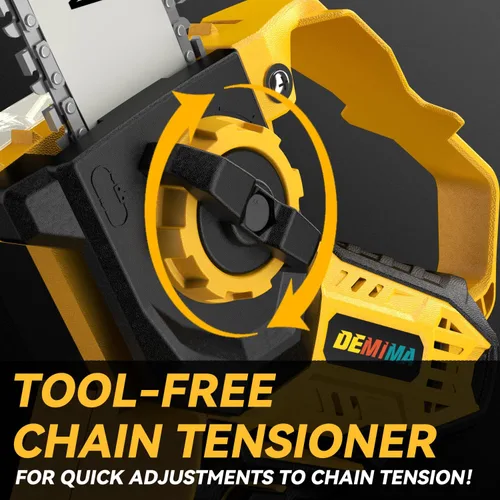 Vista 5 de Motosierra Mini para Batería Dewalt 20V Max, motosierra eléctrica inalámbrica de 2 en 1 de 8 pulgadas y 6 pulgadas con motor sin escobillas