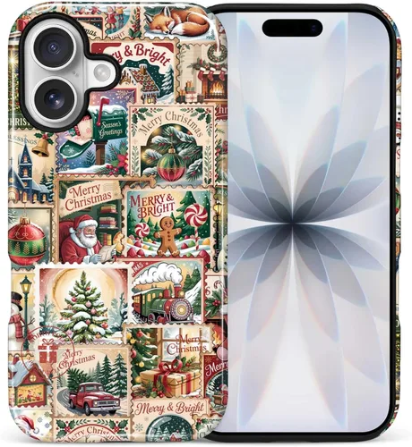 Vista 97 de Funda para iPhone 13 iPhone 14, a prueba de golpes, funda protectora híbrida de 2 capas, doble protección contra caídas, antiarañazos, diseño Rojo