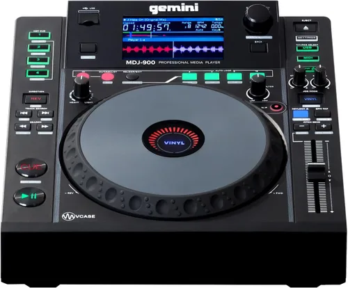 Vista 8 de Gemini Sound MDJ-500 - Reproductor de medios profesional para DJ, diseño compacto con rendimiento completo de funciones, compatible con Virtual DJ