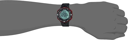 Vista 2 de Reloj con correa de silicona negro Armitron Sport 408391BRD rojo acentuado digital con cronógrafo para hombre