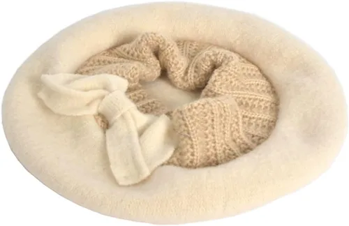 Vista 66 de VECRY - Gorro 100% de lana para mujer, boina de fieltro tipo campana, gorro de vestir para invierno