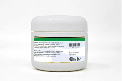 Vista 2 de Extracto de hoja de Ginkgo Biloba (2% Ginkgo Flavones) Crema (2 oz, ZIN: 514344)