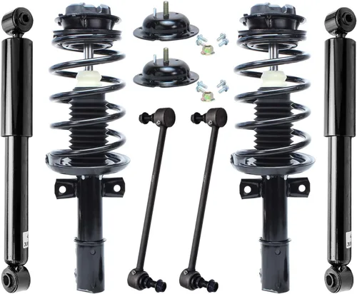 Vista 22 de Detroit Axle - Kit de puntales delanteros de 6 piezas para Ford Escape 2014-2019, 2 puntales y muelles helicoidales, 2 enlaces de barra