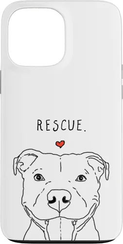 Vista 24 de Rescue Love Smiling Pit Bull, Pittie, Pitbull Mom, Dog Lover Case for iPhone 17