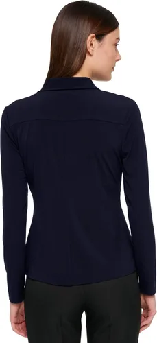 Vista 2 de Tommy Hilfiger Top de manga larga con cuello y botones delanteros para mujer