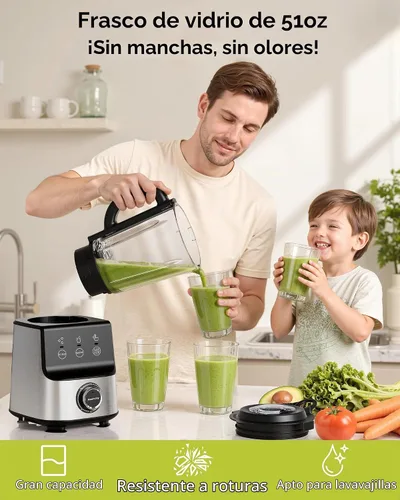 Vista 3 de Batidora profesional de encimera HoninJoy de 1400 W para cocina