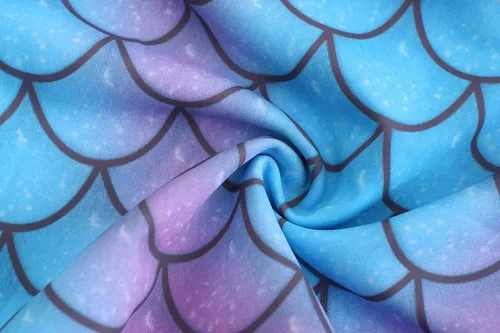 Vista 7 de Mecamelon Disfraz de sirena para niñas vestido de fiesta de princesa con accesorios