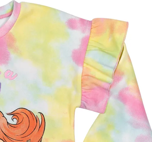 Vista 6 de Disney Princesa La Bella y la Bestia Little Mermaid Frozen Minnie Mouse - Sudadera de forro polar para niñas pequeñas a niños grandes