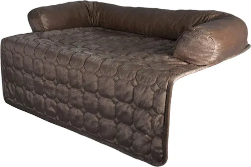 Vista 4 de PETMAKER - Funda de sofá para perros, protector de muebles de mascotas de 35 x 35 pulgadas con cojín de espuma viscoelástica, tela acolchada, capa