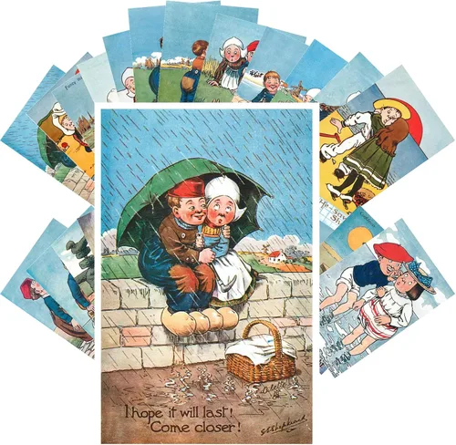 Vista 6 de PIXILUV Postales vintage 24 unids American Life Fifties Vintage Magazine Illustration Family Magazine Covers
