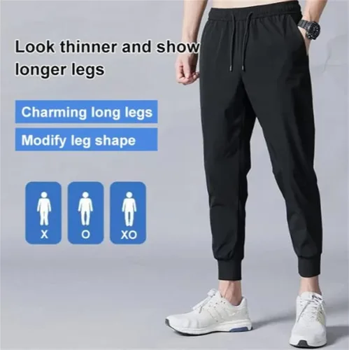 Vista 6 de Snow-Grass - Pantalones elásticos unisex de secado rápido, transpirables, de secado rápido, casuales, con bolsillo