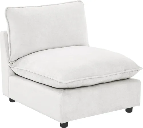 Vista 50 de Iroomy Oversized Modular Sectional Sofa, Chenille Cloud Couch, Deep Comfy Seat, 4-Seater Sofas, Couches, Living Room, Beige