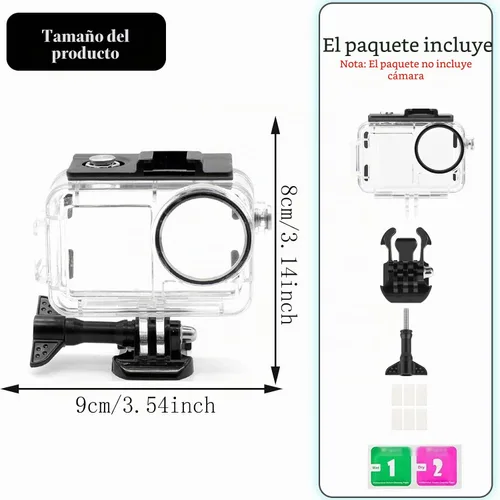 Vista 2 de PCTC 45M (148ft) Funda impermeable para DJI Osmo Action5 Pro
