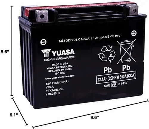 Vista 2 de Yuasa Batería YTX24HL-BS