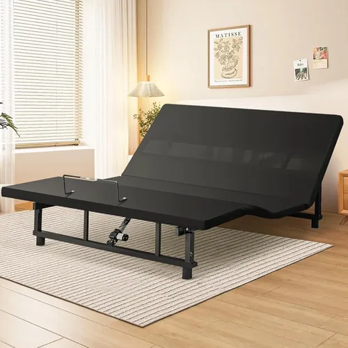 Vista 8 de Mixcous Cama ajustable de tamaño completo con puertos remotos y USB, motor silencioso Modo antironquido de gravedad cero, inclinación de cabeza
